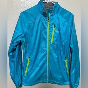 Marmot Turquoise Jacket with Lime Accents